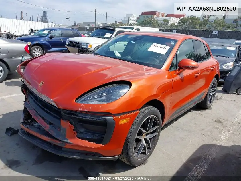 2022 Porsche Macan VIN: WP1AA2A58NLB02500 Lot: 41814621