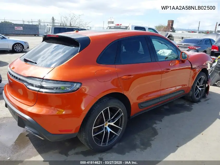 2022 Porsche Macan VIN: WP1AA2A58NLB02500 Lot: 41814621