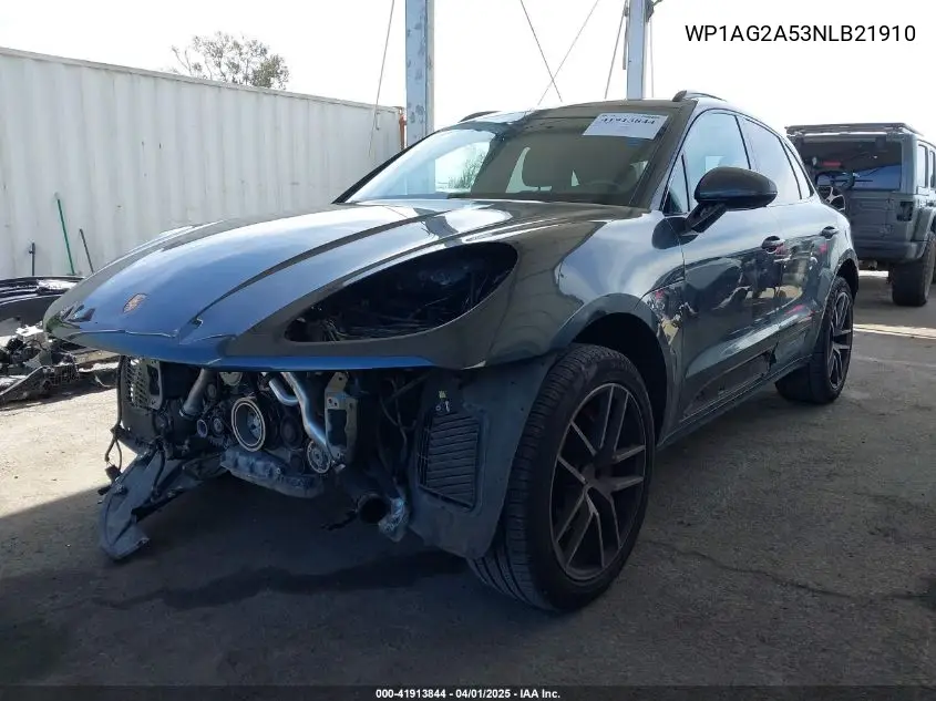 2022 Porsche Macan S VIN: WP1AG2A53NLB21910 Lot: 41913844