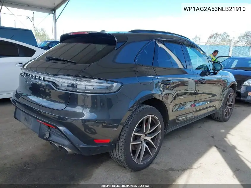 2022 Porsche Macan S VIN: WP1AG2A53NLB21910 Lot: 41913844