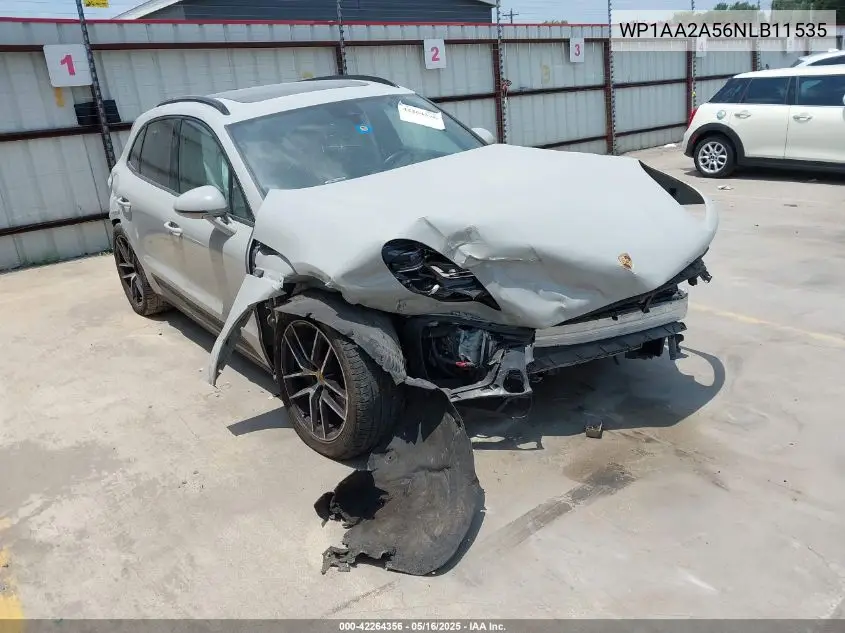 2022 Porsche Macan VIN: WP1AA2A56NLB11535 Lot: 42264356