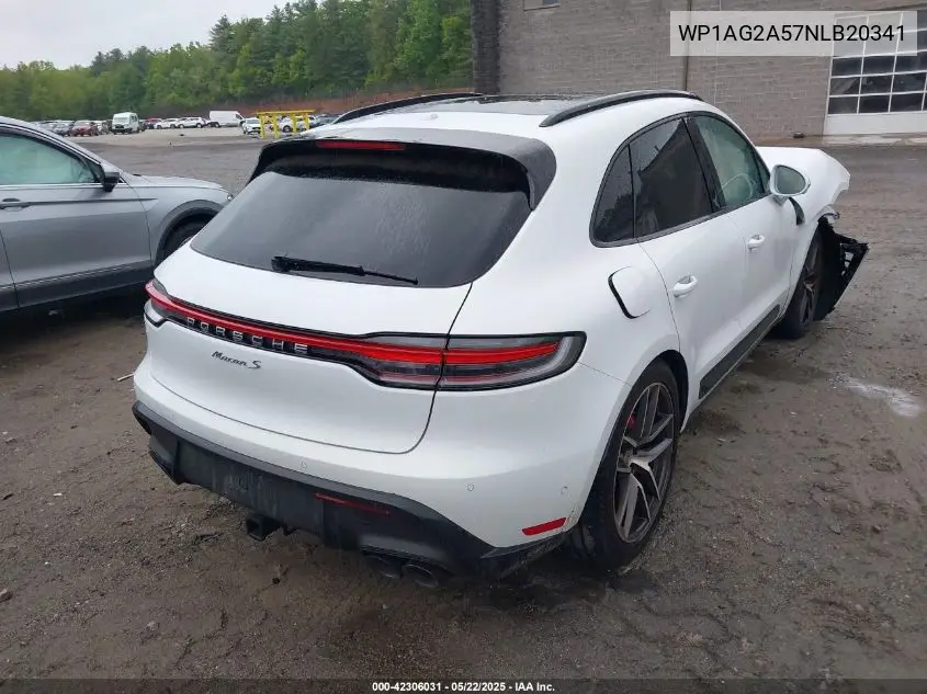 2022 Porsche Macan S VIN: WP1AG2A57NLB20341 Lot: 42306031