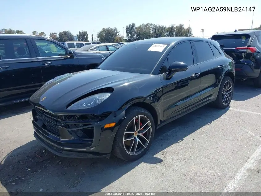 2022 Porsche Macan S VIN: WP1AG2A59NLB24147 Lot: 42357613