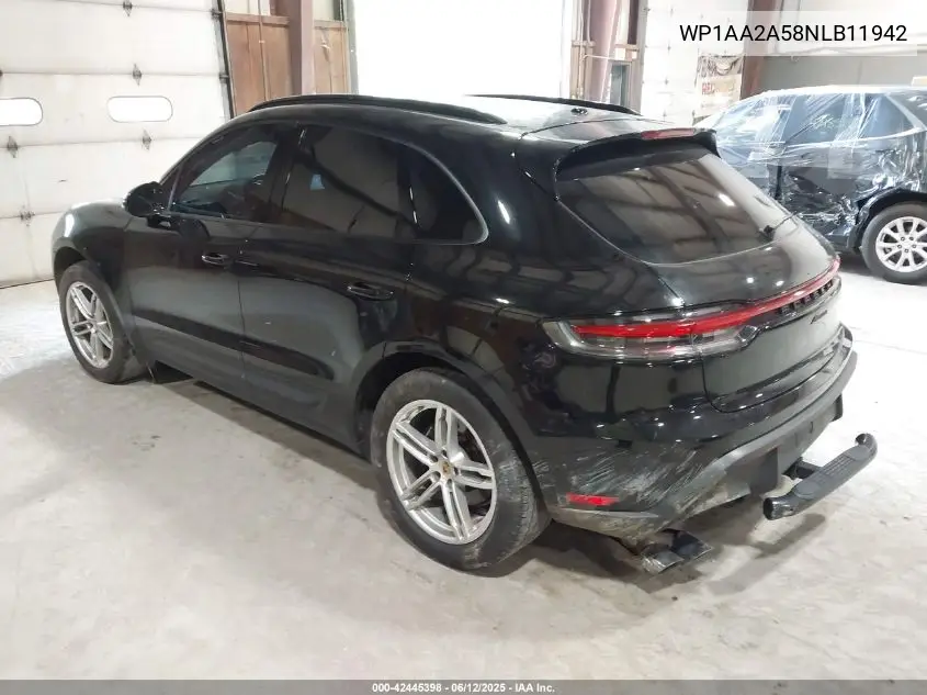 2022 Porsche Macan VIN: WP1AA2A58NLB11942 Lot: 42445398