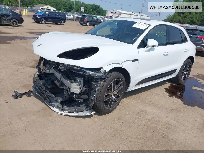 2022 Porsche Macan VIN: WP1AA2A50NLB08680 Lot: 42469832