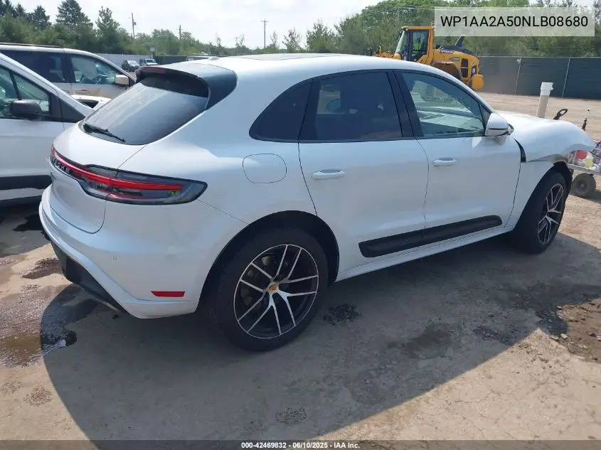 2022 Porsche Macan VIN: WP1AA2A50NLB08680 Lot: 42469832