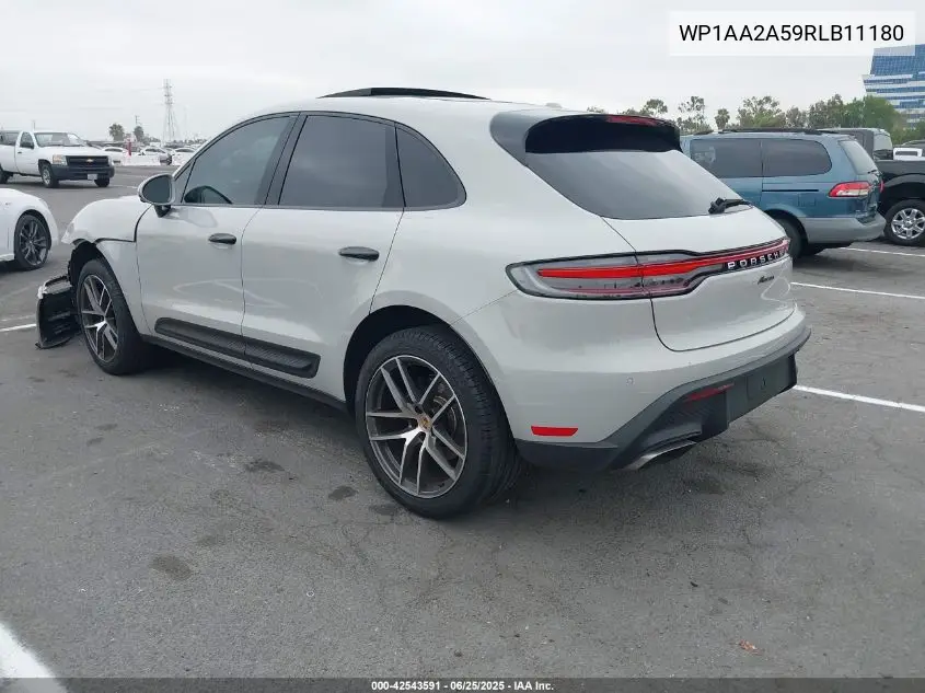 2024 Porsche Macan T VIN: WP1AA2A59RLB11180 Lot: 42543591