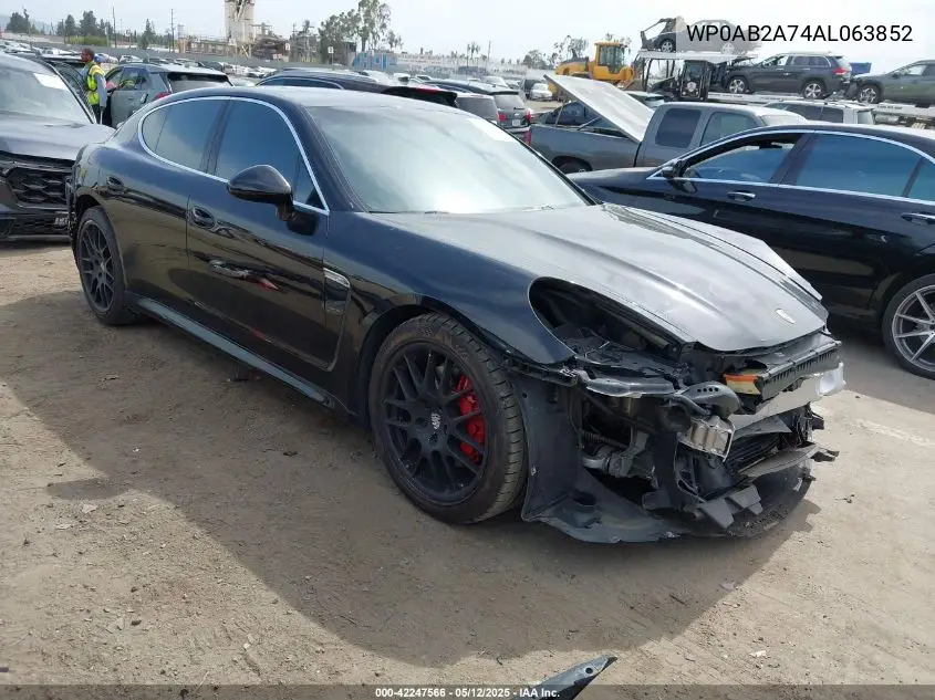 2010 Porsche Panamera 4S VIN: WP0AB2A74AL063852 Lot: 42247566