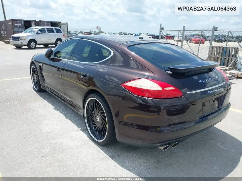 2010 Porsche Panamera S VIN: WP0AB2A75AL064363 Lot: 42512046