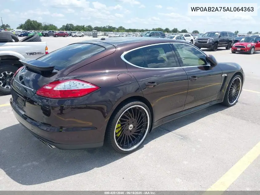 2010 Porsche Panamera S VIN: WP0AB2A75AL064363 Lot: 42512046