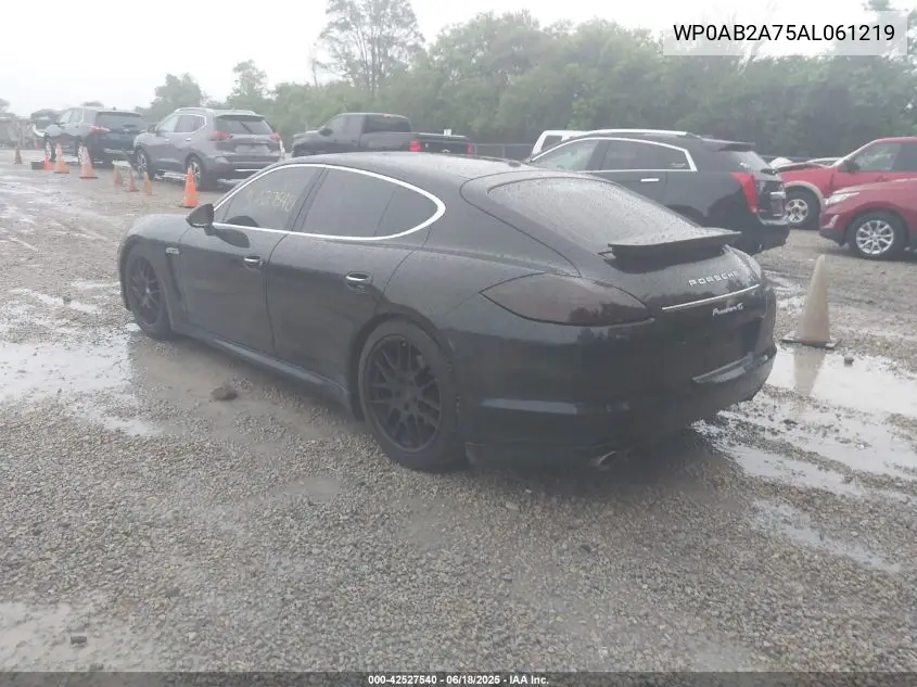 2010 Porsche Panamera 4S VIN: WP0AB2A75AL061219 Lot: 42527540