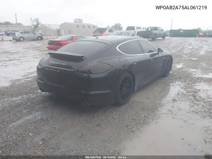 2010 Porsche Panamera 4S VIN: WP0AB2A75AL061219 Lot: 42527540
