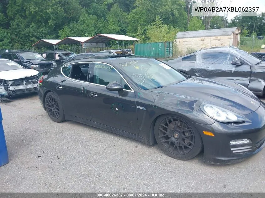2011 Porsche Panamera 4S VIN: WP0AB2A7XBL062397 Lot: 40026337