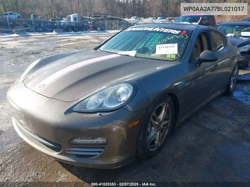 2011 Porsche Panamera 4 VIN: WP0AA2A77BL021017 Lot: 41520353