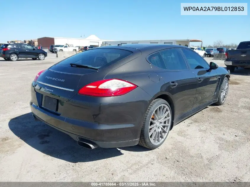 2011 Porsche Panamera 4 VIN: WP0AA2A79BL012853 Lot: 41755664
