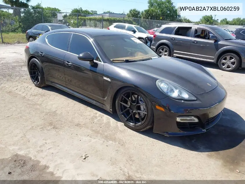 2011 Porsche Panamera 4S VIN: WP0AB2A7XBL060259 Lot: 42048699