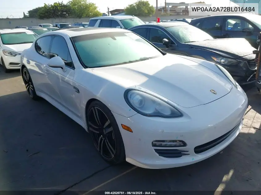 2011 Porsche Panamera 4 VIN: WP0AA2A72BL016484 Lot: 42520751