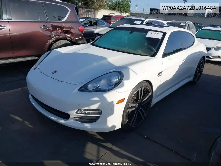 2011 Porsche Panamera 4 VIN: WP0AA2A72BL016484 Lot: 42520751