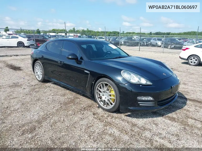2011 Porsche Panamera 4S VIN: WP0AB2A71BL060697 Lot: 42542039