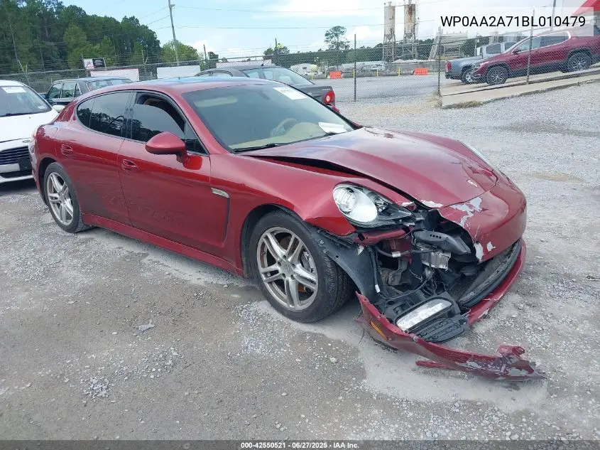 2011 Porsche Panamera 4 VIN: WP0AA2A71BL010479 Lot: 42550521