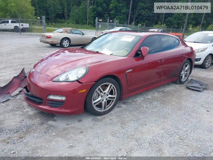 2011 Porsche Panamera 4 VIN: WP0AA2A71BL010479 Lot: 42550521