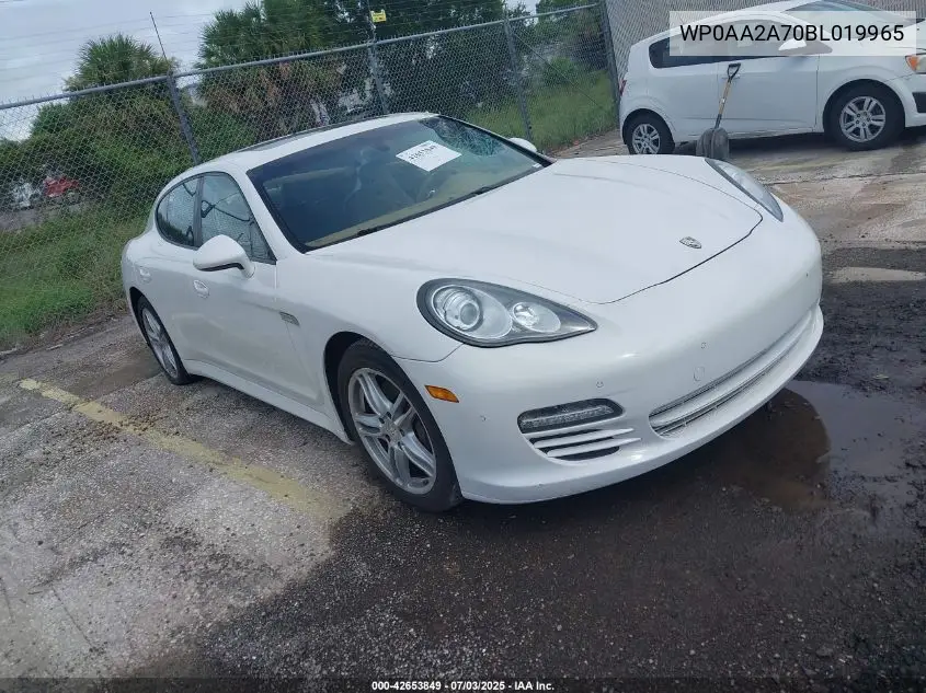 2011 Porsche Panamera 4 VIN: WP0AA2A70BL019965 Lot: 42653849