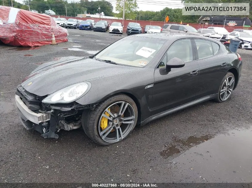 2012 Porsche Panamera 4 VIN: WP0AA2A71CL017384 Lot: 40227968