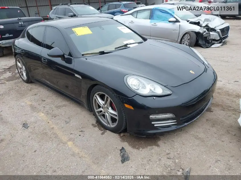 2012 Porsche Panamera 4 VIN: WP0AA2A73CL011361 Lot: 41564053