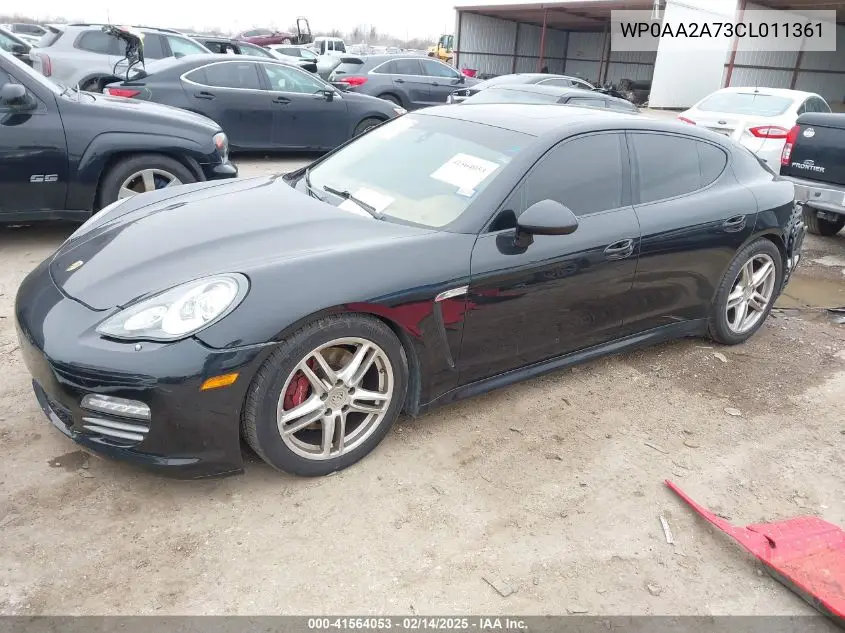 2012 Porsche Panamera 4 VIN: WP0AA2A73CL011361 Lot: 41564053