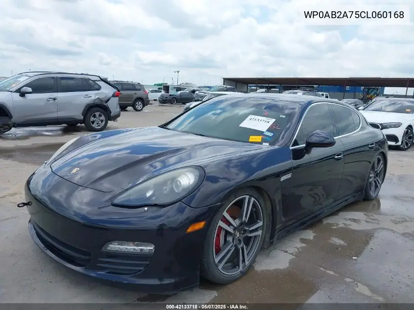 2012 Porsche Panamera S VIN: WP0AB2A75CL060168 Lot: 42133718