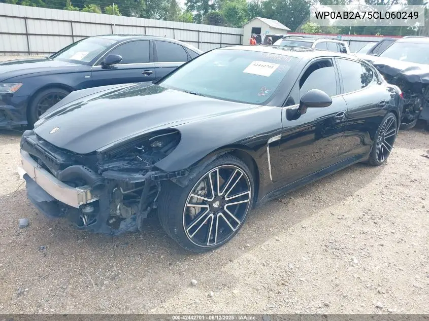 2012 Porsche Panamera S/4 VIN: WP0AB2A75CL060249 Lot: 42442701