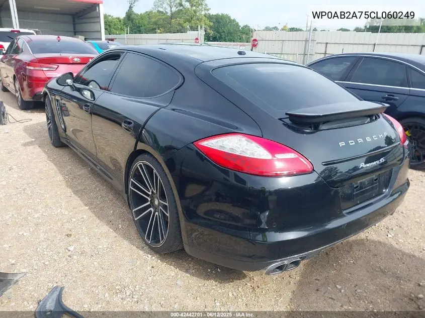 2012 Porsche Panamera S/4 VIN: WP0AB2A75CL060249 Lot: 42442701