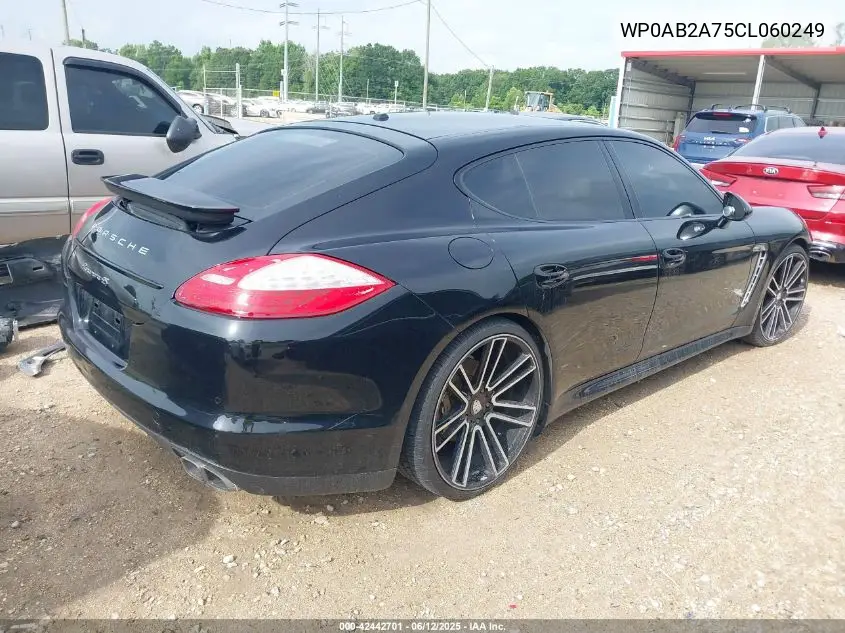 2012 Porsche Panamera S/4 VIN: WP0AB2A75CL060249 Lot: 42442701