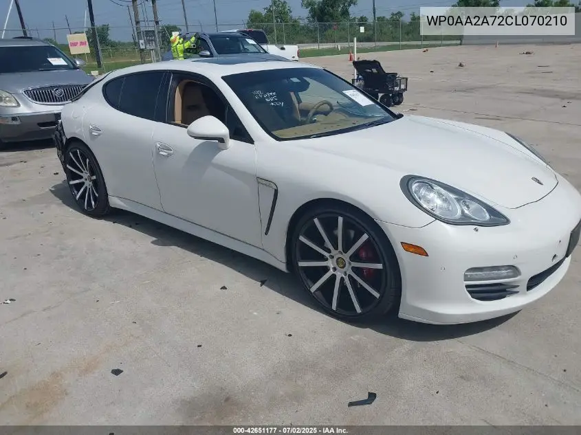 2012 Porsche Panamera 4 VIN: WP0AA2A72CL070210 Lot: 42651177