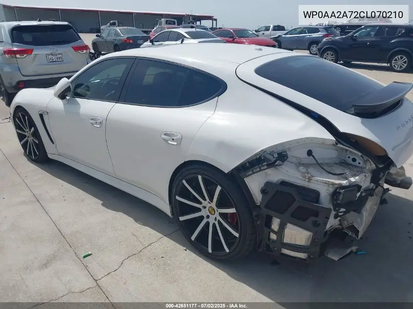 2012 Porsche Panamera 4 VIN: WP0AA2A72CL070210 Lot: 42651177