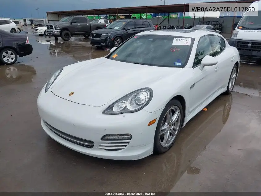 2013 Porsche Panamera 4 VIN: WP0AA2A75DL017860 Lot: 42157847