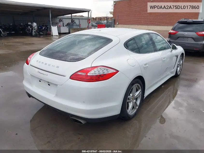 2013 Porsche Panamera 4 VIN: WP0AA2A75DL017860 Lot: 42157847