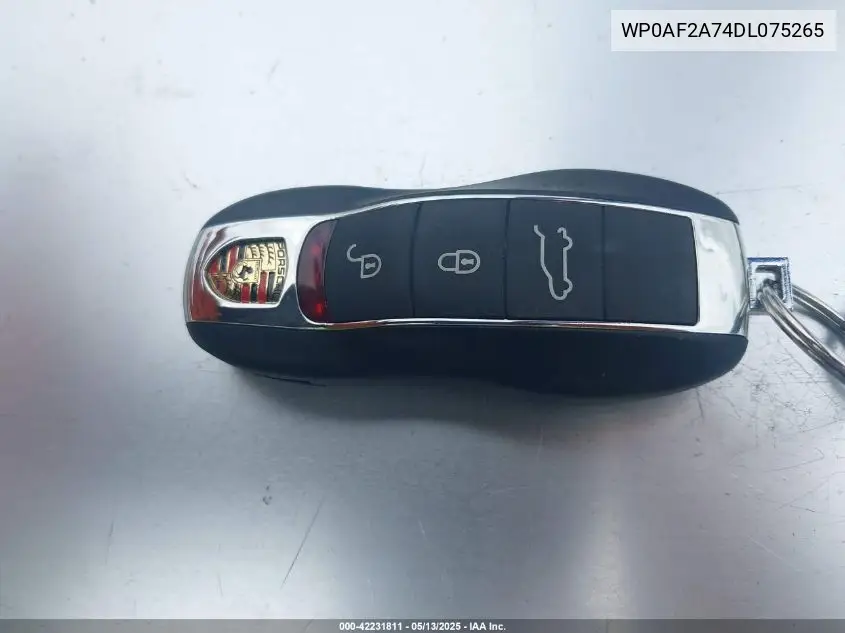 2013 Porsche Panamera Gts VIN: WP0AF2A74DL075265 Lot: 42231811