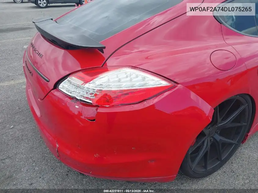 2013 Porsche Panamera Gts VIN: WP0AF2A74DL075265 Lot: 42231811