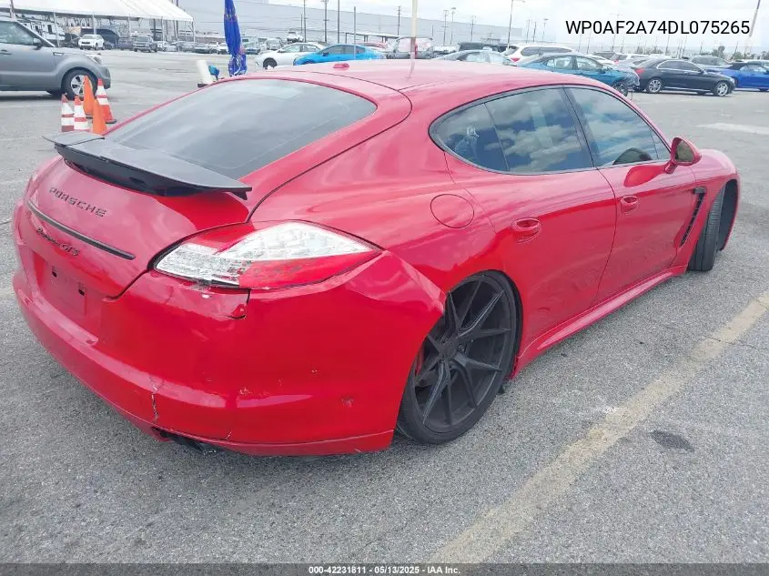 2013 Porsche Panamera Gts VIN: WP0AF2A74DL075265 Lot: 42231811