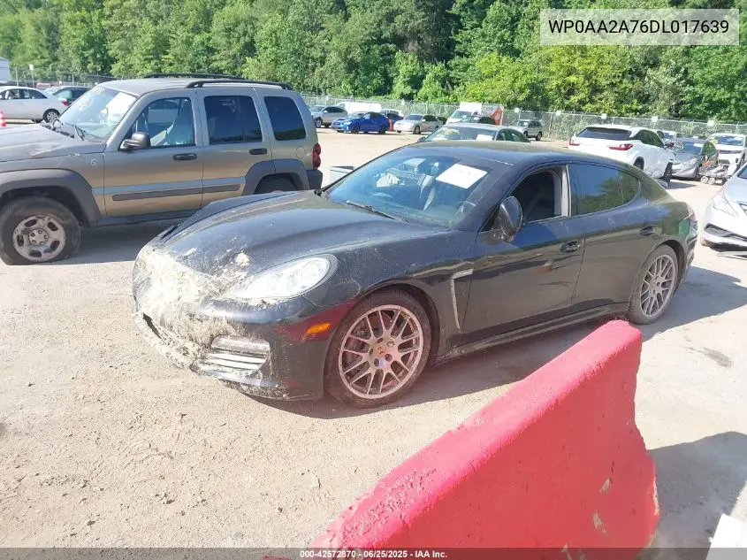 2013 Porsche Panamera 4 VIN: WP0AA2A76DL017639 Lot: 42572870