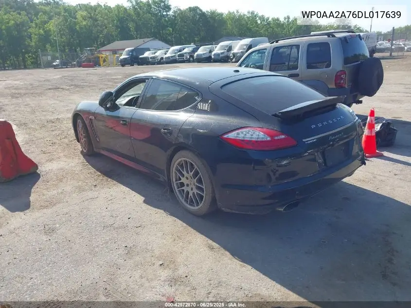 2013 Porsche Panamera 4 VIN: WP0AA2A76DL017639 Lot: 42572870