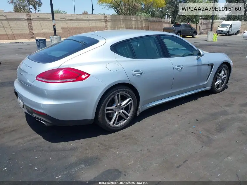 2014 Porsche Panamera 4 VIN: WP0AA2A79EL015160 Lot: 42489607
