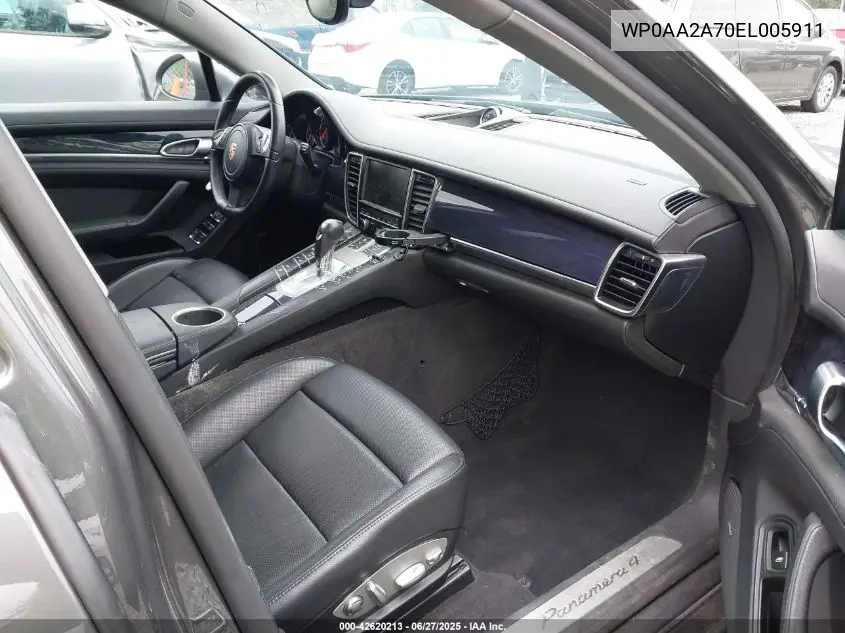 2014 Porsche Panamera 4 VIN: WP0AA2A70EL005911 Lot: 42620213