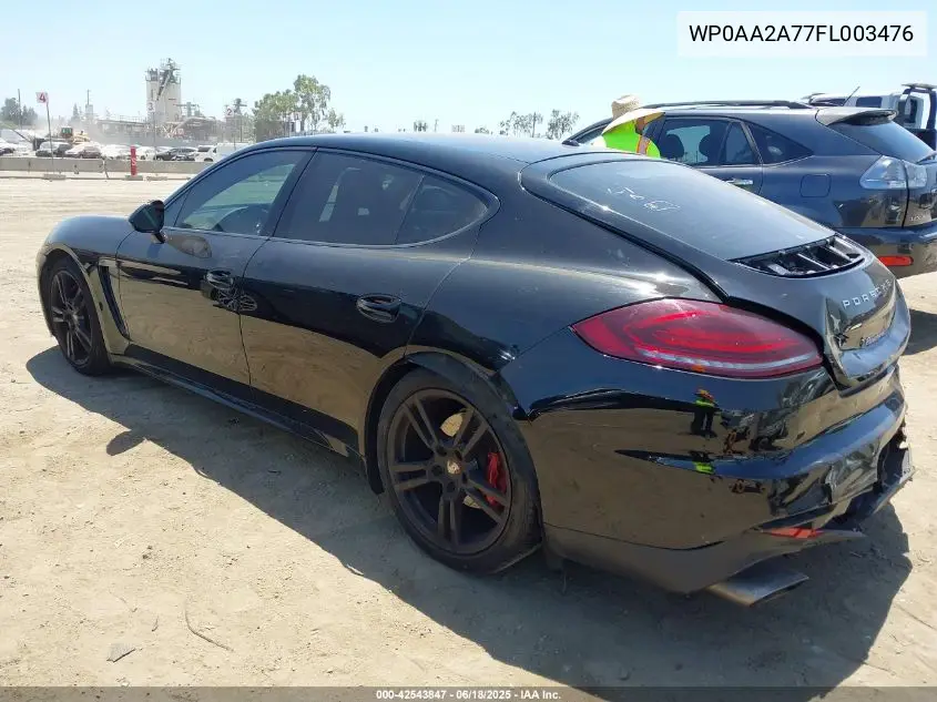 2015 Porsche Panamera 4 VIN: WP0AA2A77FL003476 Lot: 42543847