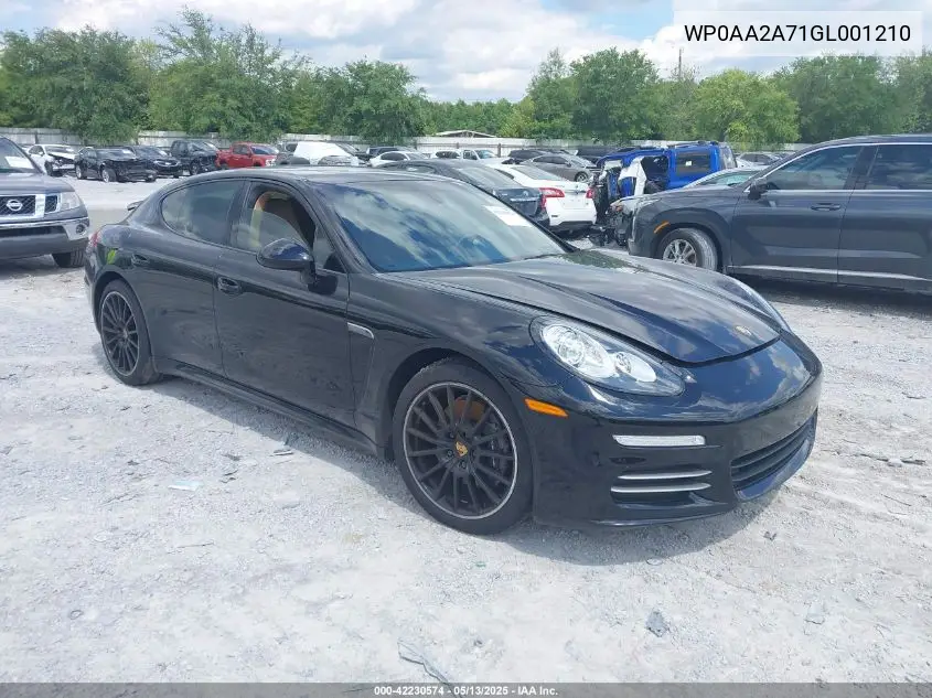 2016 Porsche Panamera 4 VIN: WP0AA2A71GL001210 Lot: 42230574