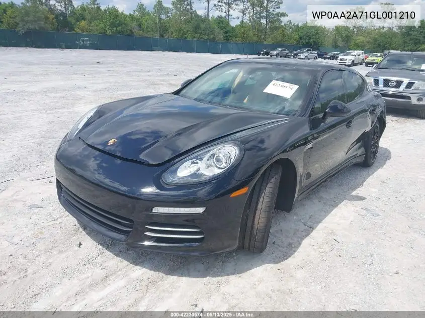 2016 Porsche Panamera 4 VIN: WP0AA2A71GL001210 Lot: 42230574