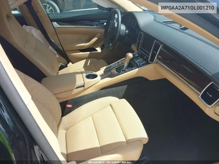 2016 Porsche Panamera 4 VIN: WP0AA2A71GL001210 Lot: 42230574