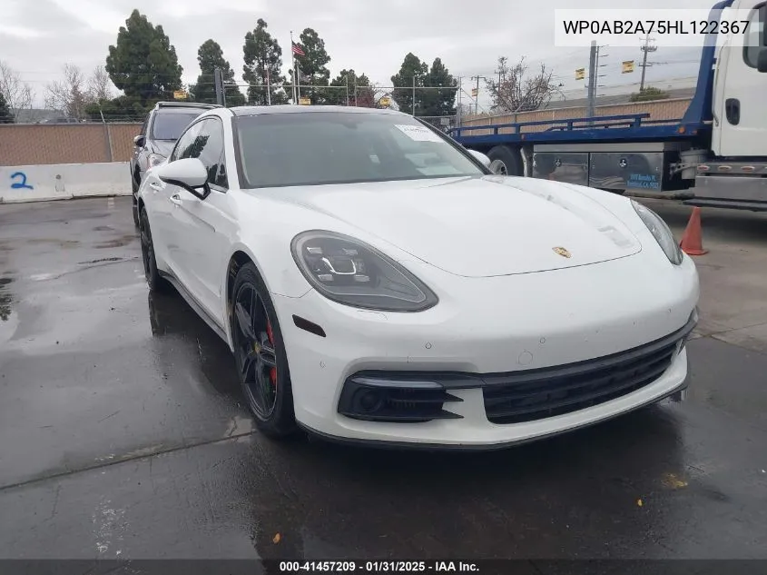 2017 Porsche Panamera 4S VIN: WP0AB2A75HL122367 Lot: 41457209