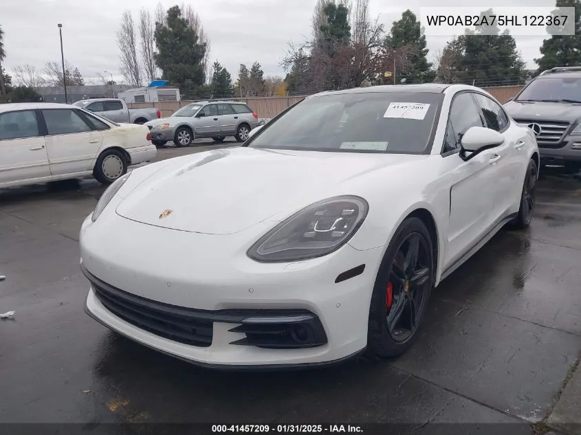 2017 Porsche Panamera 4S VIN: WP0AB2A75HL122367 Lot: 41457209